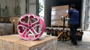 VEROS Jantes chromées personnalisées pour <span class=keywords><strong>Mulsanne</strong></span> 2014, design 'Machine Face' et 'Heart', 22 pouces avec 10.5j - Product Image 4