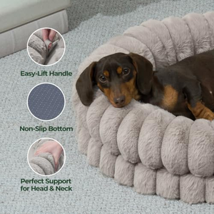 Custom Memory Foam <b>Dog</b> Cat Round <b>Sofa</b> <b>Beds</b> Orthopedic Luxury Memory Foam <b>Dog</b> <b>Bed</b> Waterproof Removeable Cover - Product Image 5