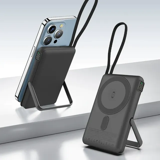 Qi2 Power Bank 10000mah 3 In1 Fast Solid State Magnetic Wireless Charger PD 20W Charging Station for Phone Watch Earphone