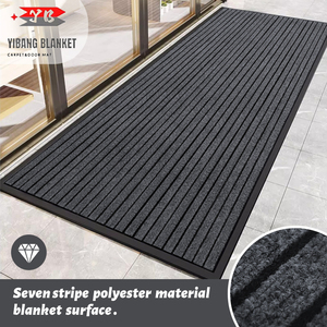 Alfombra <span class=keywords><strong>de</strong></span> pasillo clásica <span class=keywords><strong>de</strong></span> poliéster con franjas <span class=keywords><strong>de</strong></span> goma <span class=keywords><strong>de</strong></span> Rugs Inn, resistente, antideslizante, con base <span class=keywords><strong>de</strong></span> PVC - Product Image 5