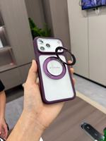 Nouvelle coque de téléphone magnétique rotative Ice Mist, coque de téléphone simple et résistante, coque de téléphone tout compris
