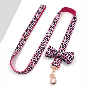 Custom Personalized Luxury Padded Velvet Dog Collar with <b>Rivet</b> Decoration and <b>Plastic</b> Buckle Cheetah Print Black Leopard Design - Product Image 3