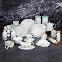 Service de table en porcelaine fine de nouvelle conception en gros, 20 pièces, 47 pièces, 72 pièces