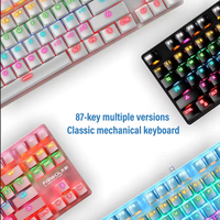 Best Price Black White Pink Blue 9-rgb 87keys Wired Usb Computer Gaming Led Rgb Keyboard