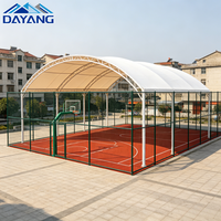 Sistema de Techo de Tela Tensada de Alta Calidad Resistente a los Rayos UV para Canchas de Baloncesto en Parques