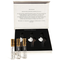 Kit de découverte d'huiles parfumées 5 pièces avec logo personnalisé, flacons multi-parfums, coffret de découverte de parfums, échantillons testeurs, boîte en papier