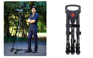 Bon YUNTENG universel YT <span class=keywords><strong>900</strong></span> support de chariot de trépied pliable professionnel pour téléphone portable Photo vidéo - Product Image 4