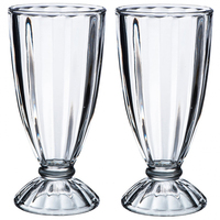 Vaso de Vidrio Transparente con Diseño Moderno, Apto para Alimentos y Lavavajillas, con Base, para Fiestas y Bares, Cristal