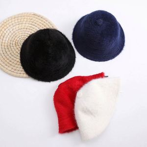 Autumn Winter New Long Rabbit Fur Bucket <b>Hat</b> Thickened Warm Plush Fisherman <b>Hat</b> - Product Image 2