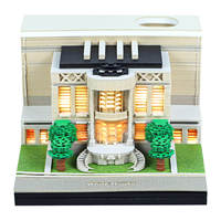 Bloc-notes 3D Maison Blanche, Calendrier de bureau, Bloc-notes en forme de blocs de construction, Porte-stylo, Décoration d'intérieur, Papeterie, Cadeaux souvenirs