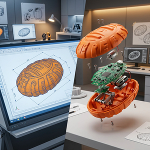 Sviluppo del prodotto Smart Pet Toy <span class=keywords><strong>palla</strong></span> interattiva disegni 3D Design industriale Design elettronico dei servizi di progettazione del prodotto - Product Image 2