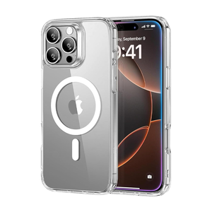 เคสฝาครอบแม่เหล็ก TPU ใสกันกระแทกสำหรับ <span class=keywords><strong>iPhone</strong></span> 15 16 <span class=keywords><strong>PRO</strong></span> MAX - Product Image 1