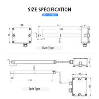 Transmetteur de vitesse de l'air LEFOO LFS10 haute précision ((0,2 m/s + 3 % MV)) Sortie RS485/Modbus Protection IP65 Plage 0-30 m/s 24 V AC/DC