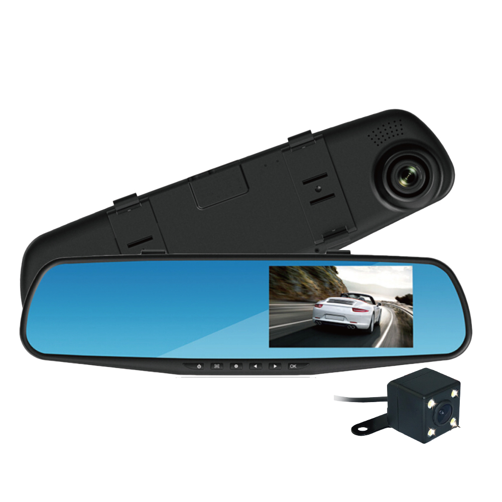 ADAS Dash Cam FHD 1080P Rear View Camera Dual Lens Recording Car DVRs Recorder Rearview Mirror