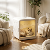 Boîte de séchage pour animaux de compagnie à économie d'énergie avec panneau tactile intelligent, fonctionnement silencieux et verrouillage de la température, idéale pour les petits appartements et espaces de vie