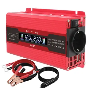 Inverter King King pemasok Tiongkok 500W 1500W DC 12v ke AC 110v 220v Inverter daya gelombang sinus modifikasi LCD