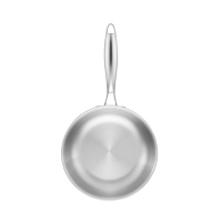 Ensemble de casseroles en acier inoxydable 18/10, compatible avec les plaques à induction, plusieurs tailles, base multicouche, respectueux de l'environnement