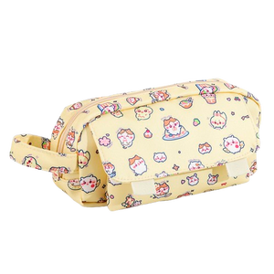 Sac de voyage portable pour maquillage et papeterie, grande capacité, haute qualité, motif dessin animé, pour étudiantes, en toile, très vendu - Product Image 3