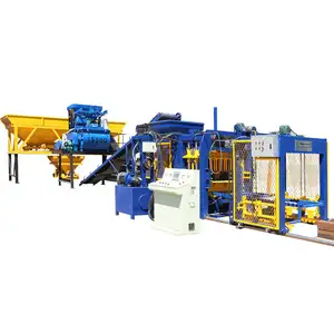 Máquina automática de fabricación de ladrillos entrelazados de hormigón de bloque hueco de buena calidad, máquina de bloques de cilindros de motor de pavo 5-6