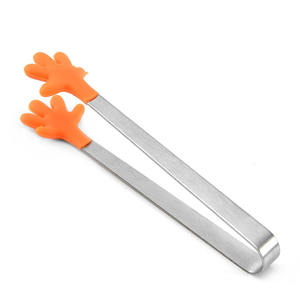 Mini pinces à glace en acier inoxydable avec embouts en silicone pour aliments, sucres, ustensiles de cuisine, pinces à fruits, pour la maison, le bar, les collations - Product Image 3