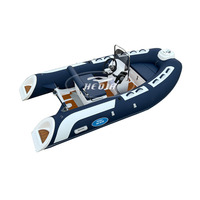 Classique 10ft RIB300 aviron CE Europe PVC/Hypalon fibre de verre bateau à rames gonflable mini bateau de vitesse