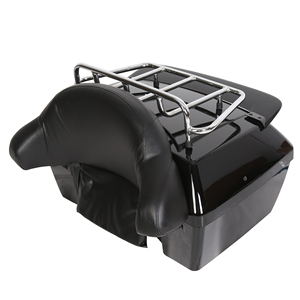 Porte-bagages noir pour coffre de <span class=keywords><strong>moto</strong></span>, porte-bagages pour Honda Harley Kawasaki - Product Image 5