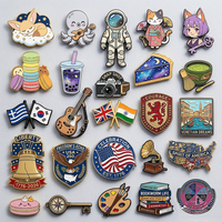 Badges magnétiques commerciaux personnalisés 3D ronds pour revers, avec logo rigide, style antique et moderne
