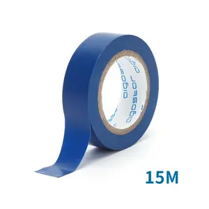 Nastro isolante in PVC, 0,13 mm x 17 mm x 15 m, blu, ideale per isolare, riparare e proteggere le connessioni elettriche. - Product Image 3