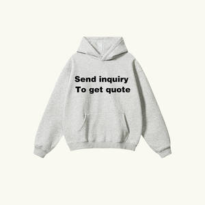 Felpa Girocollo Personalizzata da <span class=keywords><strong>Uomo</strong></span> e Donna <span class=keywords><strong>in</strong></span> Cotone Pesante Oversize 350gsm con Logo Ricamato e Stampa Puff - Product Image 2