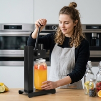 Scelleuse de canettes commerciale de haute qualité pour jus, thé au citron, boissons – Machine manuelle réglable pour le scellage des canettes et bouteilles, idéale pour les magasins de boissons