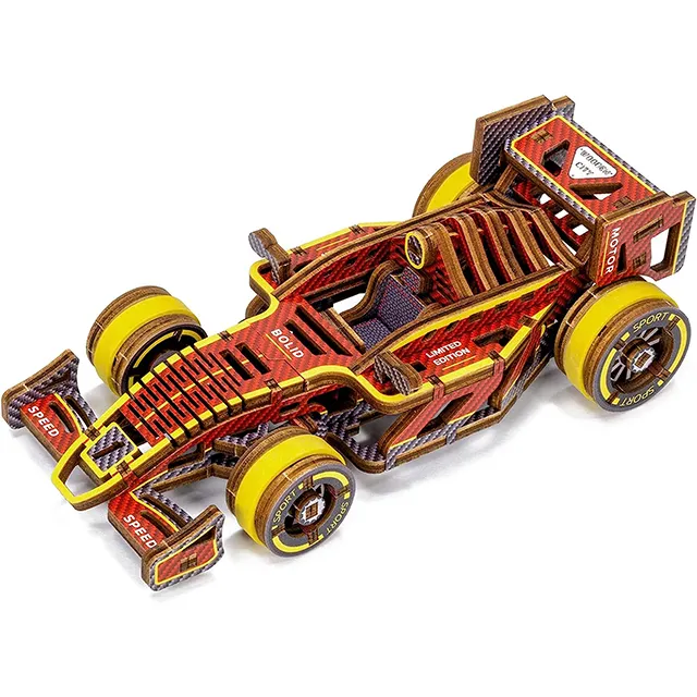 Bolid Model Kit 3D Wooden Puzzles for Adults 109 Parts - 3D Puzzle Model Car Kits to Build for Adults - 3-D Puzzles Car Models K