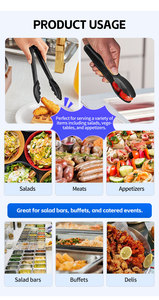 6-Inch High Heat Pastry <strong>Tongs</strong> PC Material Utility <strong>Tong</strong> for Foodservice <strong>Plastic</strong> Food <strong>Tong</strong> - Product Image 6