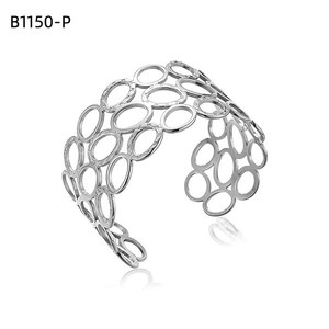 Amy Amy Fashion <b>Cuff</b> <b>Bracelet</b> <b>Silver</b> Plated Geometric Design For Women Party Jewelry B1150 - Product Image 1