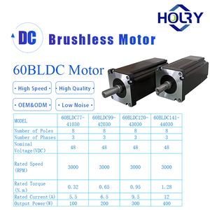 Holry 24V 48V 100W 200W 300W 400W 60BLDC không chổi than nhà sản xuất động cơ 0.95nm nema24 60mm không chổi than DC động cơ cho máy pha cà phê - Product Image 3