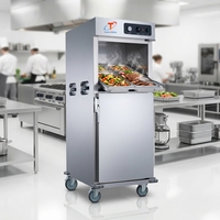 Armoire chauffante alimentaire professionnelle à porte simple, électrique, isolée, pour maintenir les aliments au chaud, en acier inoxydable, économe en énergie, pour restaurant et cuisine