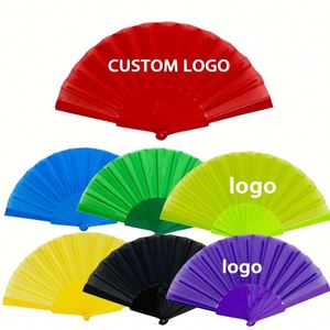 Vente directe usine – Éventail plat en plastique personnalisable de 23 cm, motif ange, pour spectacle de danse de Noël et du Nouvel An - Product Image 2
