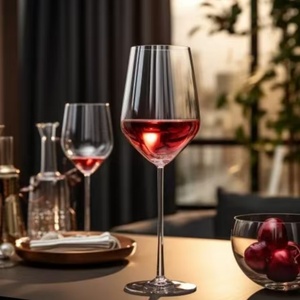 <span class=keywords><strong>Copas</strong></span> de vino de cristal grabadas personalizadas, tallo largo, regalo de fiesta de boda, restaurante, Hotel, transparente sin plomo <span class=keywords><strong>con</strong></span> logotipo personalizado - Product Image 5