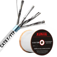 CAT8 FTP/CPR DCA CCA B2CA Cable Kabel Internet jaringan LAN dalam ruangan dengan tembaga berlapis emas dan berlapis nikel LSZH