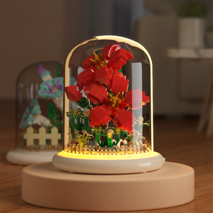 Orchidea fiore DIY blocco di costruzione Set ABS materiale piccole particelle di plastica giocattolo da costruzione per bambini per il modello di scatola imballata - Product Image 2