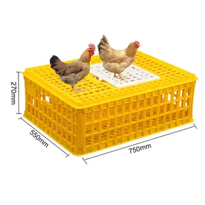 Poulailler de transport des poules OEM, 750x550x270, 1 pièce, à portes coulissantes, pour le transport des volaille