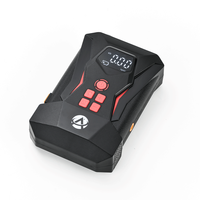Gonfleur de pneus portable multifonction 4 en 1 12V 120W ABS 10000mAh, outil d'urgence automobile, pompe à air électrique pour véhicule, démarreur de secours