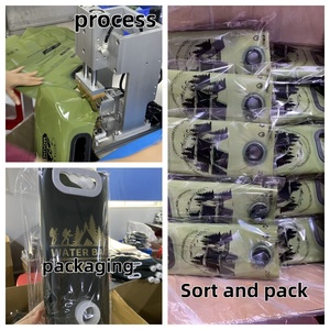 حقيبة ماء قابلة للطي سعة 8 لتر للتخييم في الهواء الطلق، متوفرة في المخزون، مصنوعة من البلاستيك الآمن للطعام لحفظ المشروبات - Product Image 5