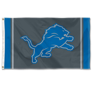 Drapeau de haute qualité personnalisé en gros, imprimé avec le logo des <span class=keywords><strong>Detroit</strong></span> Lions, en polyester, pour affichage intérieur et extérieur, 90*150cm - Product Image 1