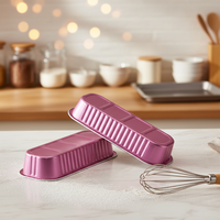 ABLPACK Vente en gros de plateaux de cuisson rectangulaires en aluminium PET de 200 ml, multicolores, avec couvercle transparent en option, résistants au four et au micro-ondes
