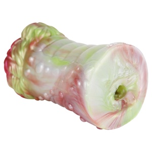 Fantasy-themed Silicone Masturbator Cup Wholesale Dual-chamber Masturbator Portable Quiet Adult <b>Toy</b> Male Masturbator Sex <b>Toy</b> - Product Image 5