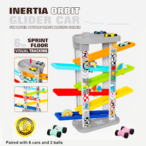 Jouets pour enfants, rampes de course pour voitures, ensembles de pistes de course, garages et parkings, rampes de course pour voitures, jouets pour garçons de 2, 3, 5, 8 ans, tout-petits - Product Image 3