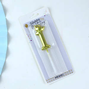 <span class=keywords><strong>Bougie</strong></span> créative en forme de couronne de roi doré, <span class=keywords><strong>bougie</strong></span> décorative pour gâteau de fête, <span class=keywords><strong>bougie</strong></span> d'anniversaire numérique - Product Image 3