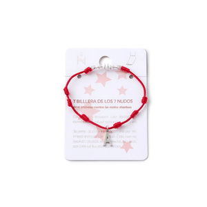 Cavigliera da donna in acciaio inossidabile con lettera A e sette nodi, braccialetto in corda rossa, gioiello alla moda, portafortuna fatto a mano, idea regalo. - Product Image 1