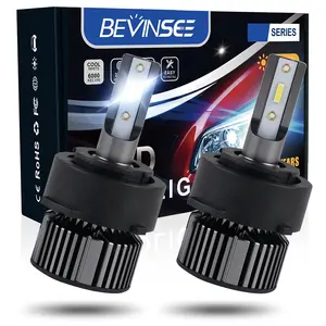 Bevinsee H7 Kit de phare 10000LM ampoules de phare LED + adaptateurs adaptés pour Hyundai Elantra 2011-2016 ampoules de feux de croisement
