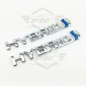 Emblema 3D de Metal Híbrido para Coche, Adhesivo para Maletero Trasero, Guardabarros Laterales, para Honda CRV, HRV, CIVIC Hybrid, Toyota Camry, <span class=keywords><strong>Crown</strong></span> - Product Image 3